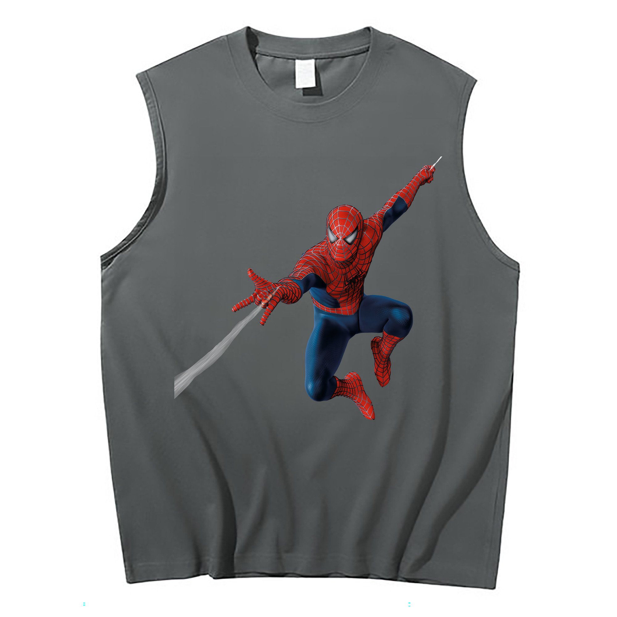 Spider Man スパイダーマン コットン100％タンクトップ（フロントプリント）